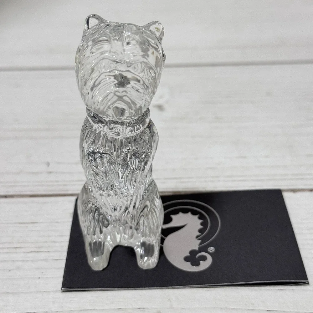 Vintage Collectible Waterford Crystal Scottish Terrier Dog Figurine  Germany